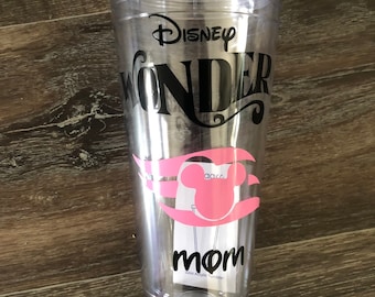 Disney character or Disney cruise line tervis tumbler great FE gift or party favor large  32 fl oz