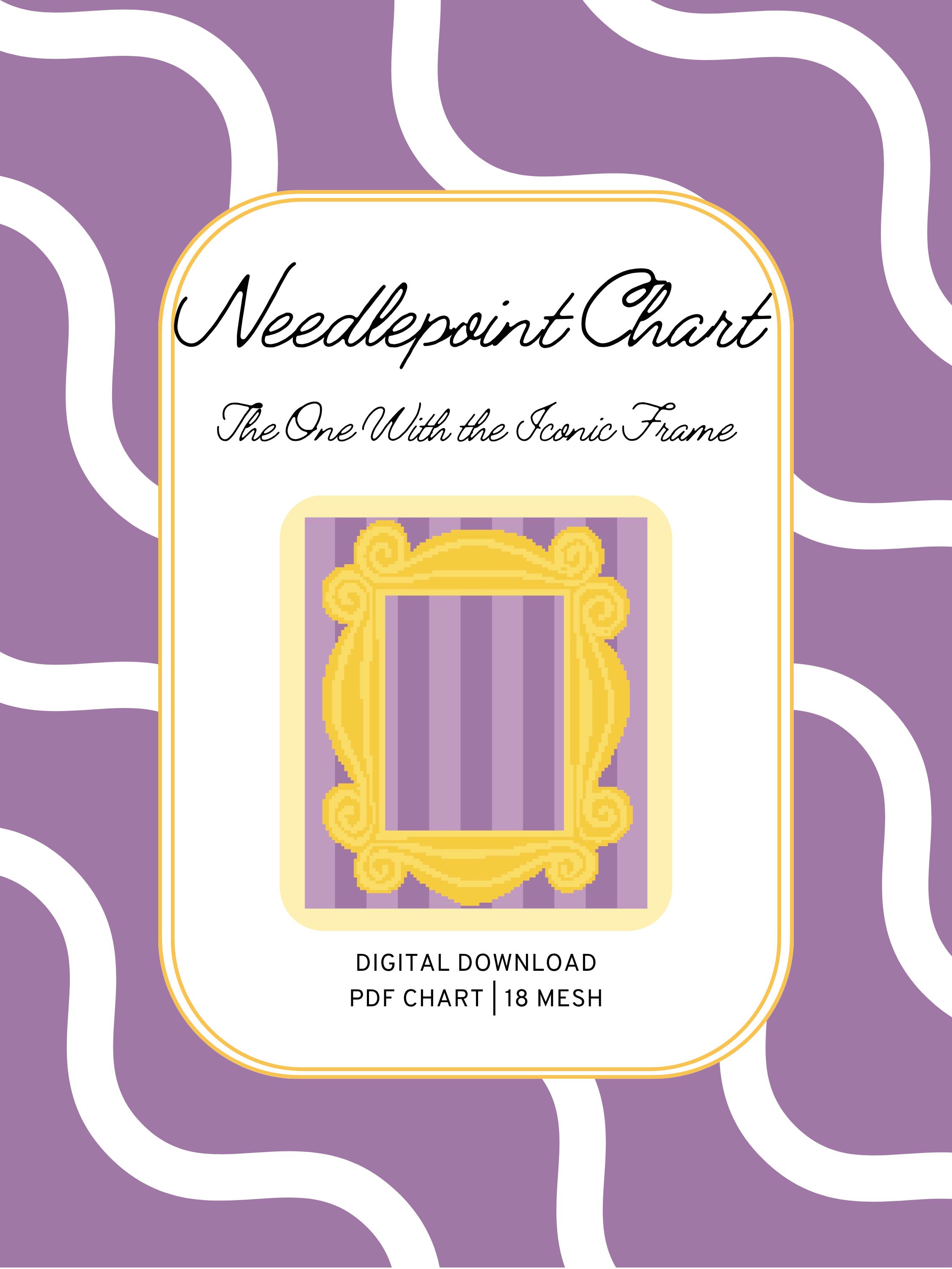 Sitcom Frame Iconic Sitcom Frame - Digital Needlepoint Chart - 18 Mesh - Etsy
