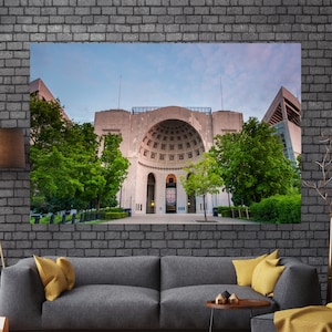 Buckeyes Canvas Art Print - Canvas Print Ohio State University Football Stadium - Ohio State Print Art on Canvas - Ohio State Canvas Gift