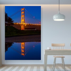 San Francisco Golden Gate Bridge Kunstdruck Foto - Ideal für Wohnkultur Große Wandkunst - San Francisco Foto der Golden Gate Bridge
