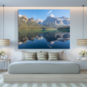 Banff National Park Extra Large Wall Art, Canada Mountain Lake Photo, Canadian Rockies Photograph, National Park Poster, Emerald Lake Art