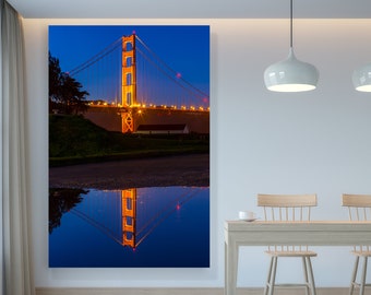 San Francisco Golden Gate Bridge Art Print Photograph - Great for Home Decor Large Wall Art - San Francisco Photo of the Golden Gate Bridge