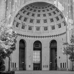 Black and White Buckeyes Photo Art The Ohio State University Football Stadium Print Ohio State Buckeyes Black and White Art Print image 4