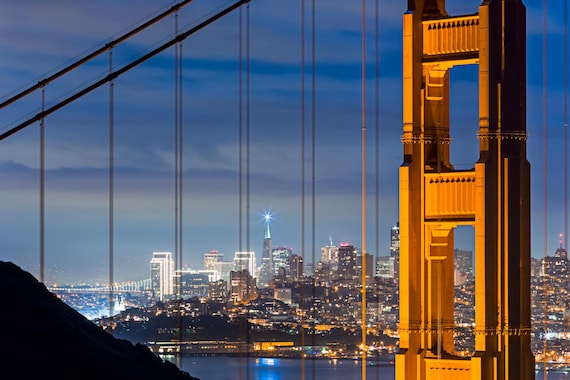 San Francisco Weihnachtskarten – Segeln Unter Der Golden Gate Bridge – 12 Karten Mit Umschlägen