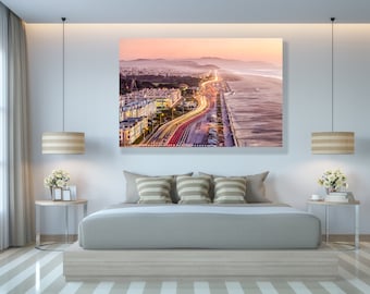 San Francisco Sunset Canvas Print: California Coast Landscape Art