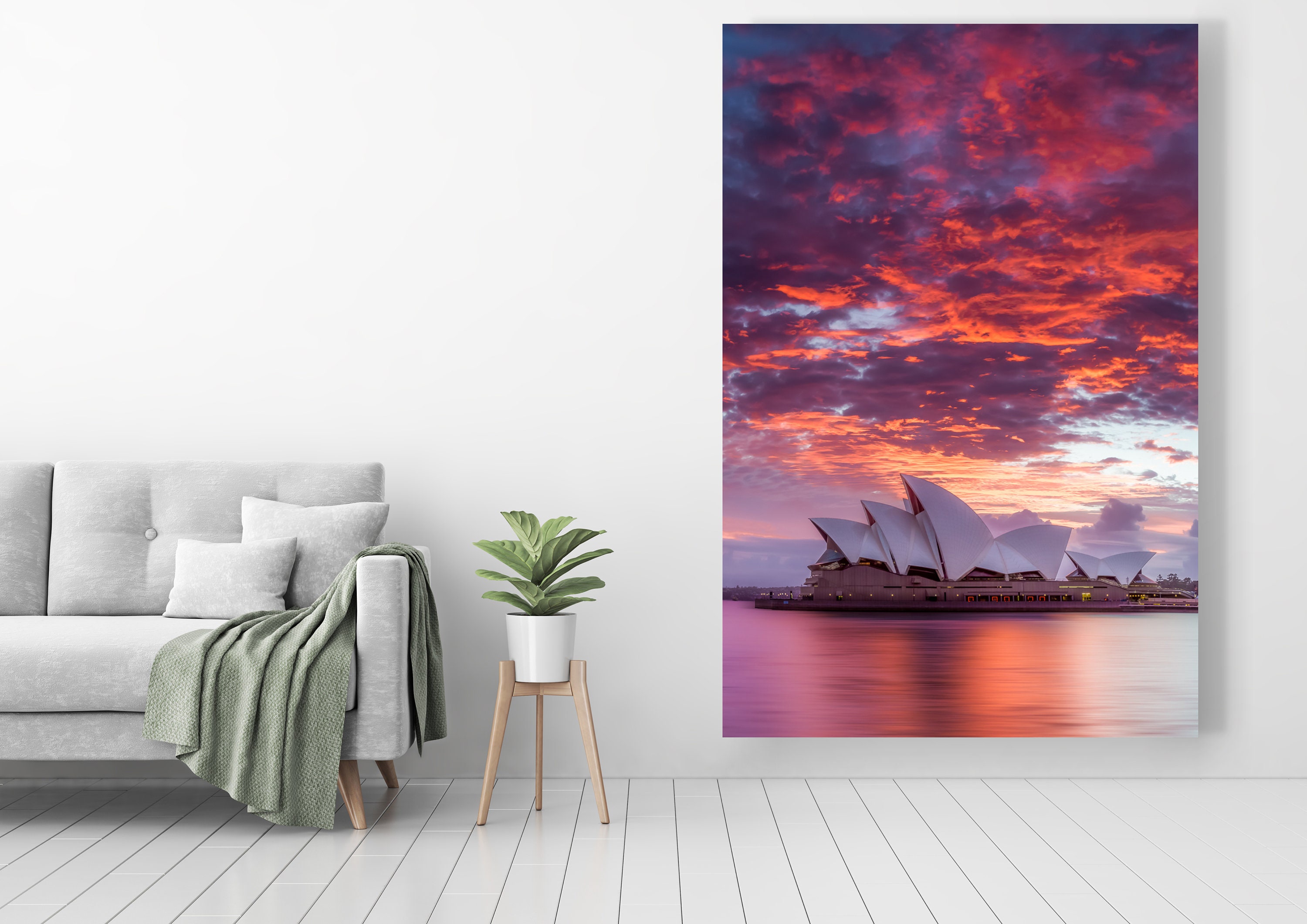 Sydney Opera House Sunset Photo: Vivid Harbor Print - Etsy