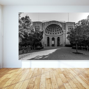 Schwarz-Weiß Leinwanddruck Ohio State Buckeyes Foto Leinwand Wandkunst Ohio State Print Ohio State Buckeyes Art Große Leinwand kunstdruck Bild 2