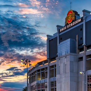 Ohio State Buckeyes Photo of &#39;The Horseshoe&#39; - Ohio Stadium in Columbus Ohio at Sunset - Buckeye Nation Home Stadium Photograph - Go Bucks!