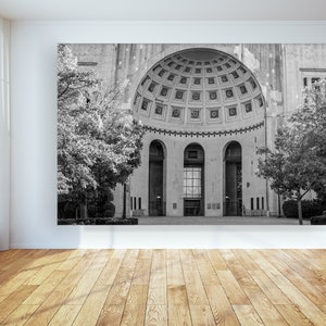 Black and White Canvas Print Ohio State Buckeyes Photo - Canvas Wall Art Ohio State Print - Ohio State Buckeyes Art - Large Canvas Art Print