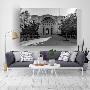 Black and White Canvas Print Ohio State Buckeyes Photo - Canvas Wall Art Ohio State Print - Ohio State Buckeyes Art - Large Canvas Art Print