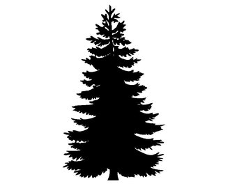 Fir Tree vector graphic - Instant download SVG file for Cricut, digital scrapbooking, laser cutting, engraving, & more!
