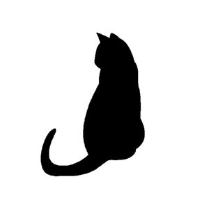 Sitting Cat SVG Vector Graphic - Digital Download - SVG file for Cricut