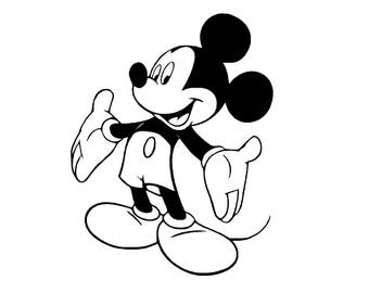 Mickey Mouse Vector Graphic - SVG y PNG Digital Download - gráfico vectorial