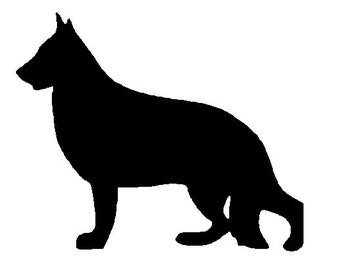 Deutscher Schäferhund SVG Vektor Bild Digital Download - Hund Vektorgrafik