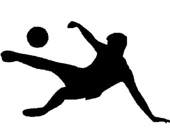 Gráfico vectorial del jugador de fútbol/fútbol - Descarga instantánea de archivos SVG para Cricut, scrapbooking digital, corte por láser, grabado, y más!