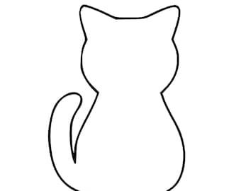 Free Free 128 Outline Cat Face Svg Free SVG PNG EPS DXF File