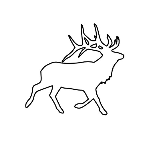 Elk Vector Graphic instant digital download SVG file for | Etsy