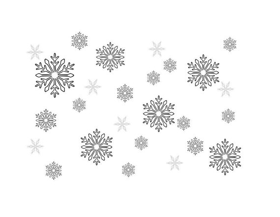 Snowflake Background SVG and PNG File Christmas Graphic | Etsy UK