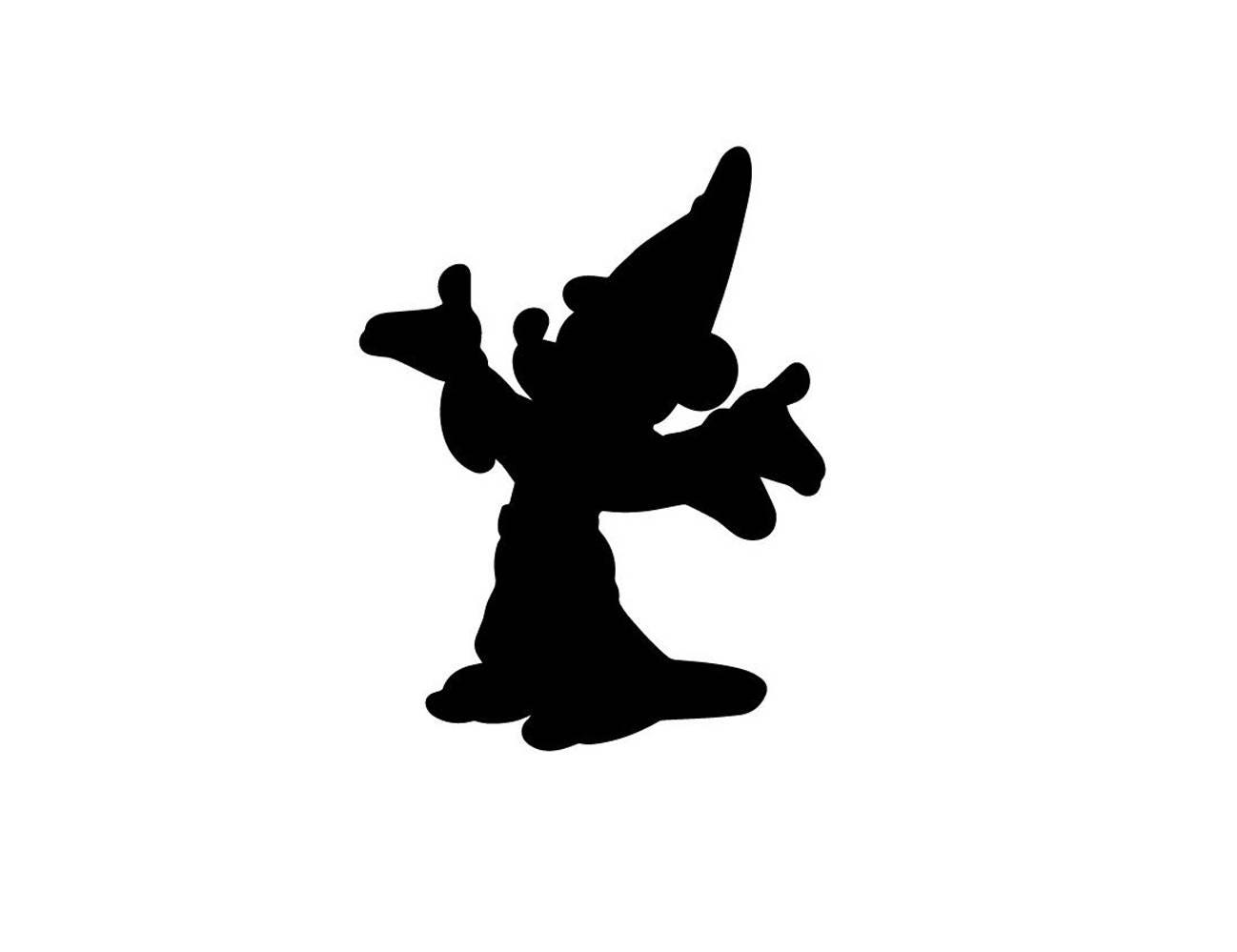 Download Wizard Mickey Mouse Silhouette Vector SVG and PNG Digital ...