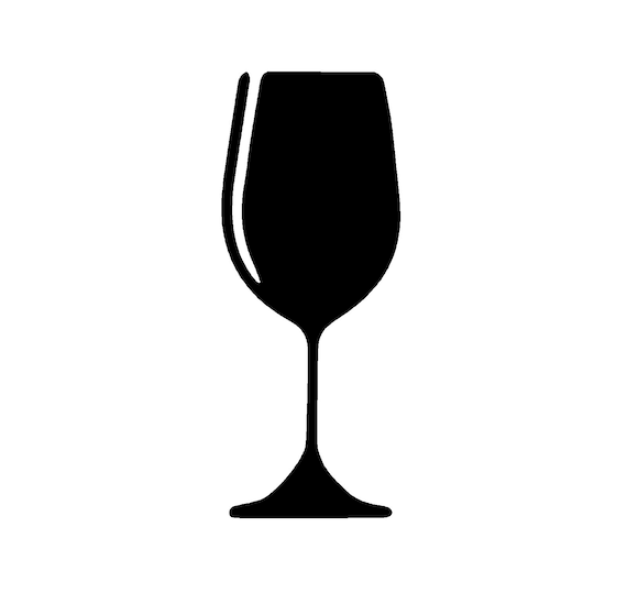 Wine Glass Vector Graphic SVG File for Clip Art and Other Etsy India