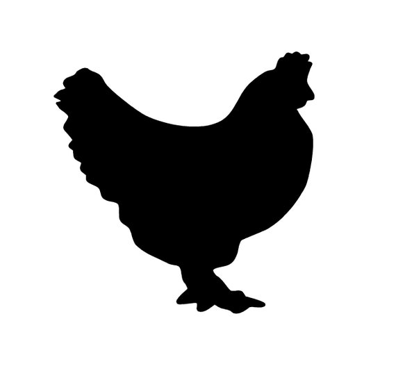 Chicken Vector Graphic Instant Download Svg File For Cricut Etsy