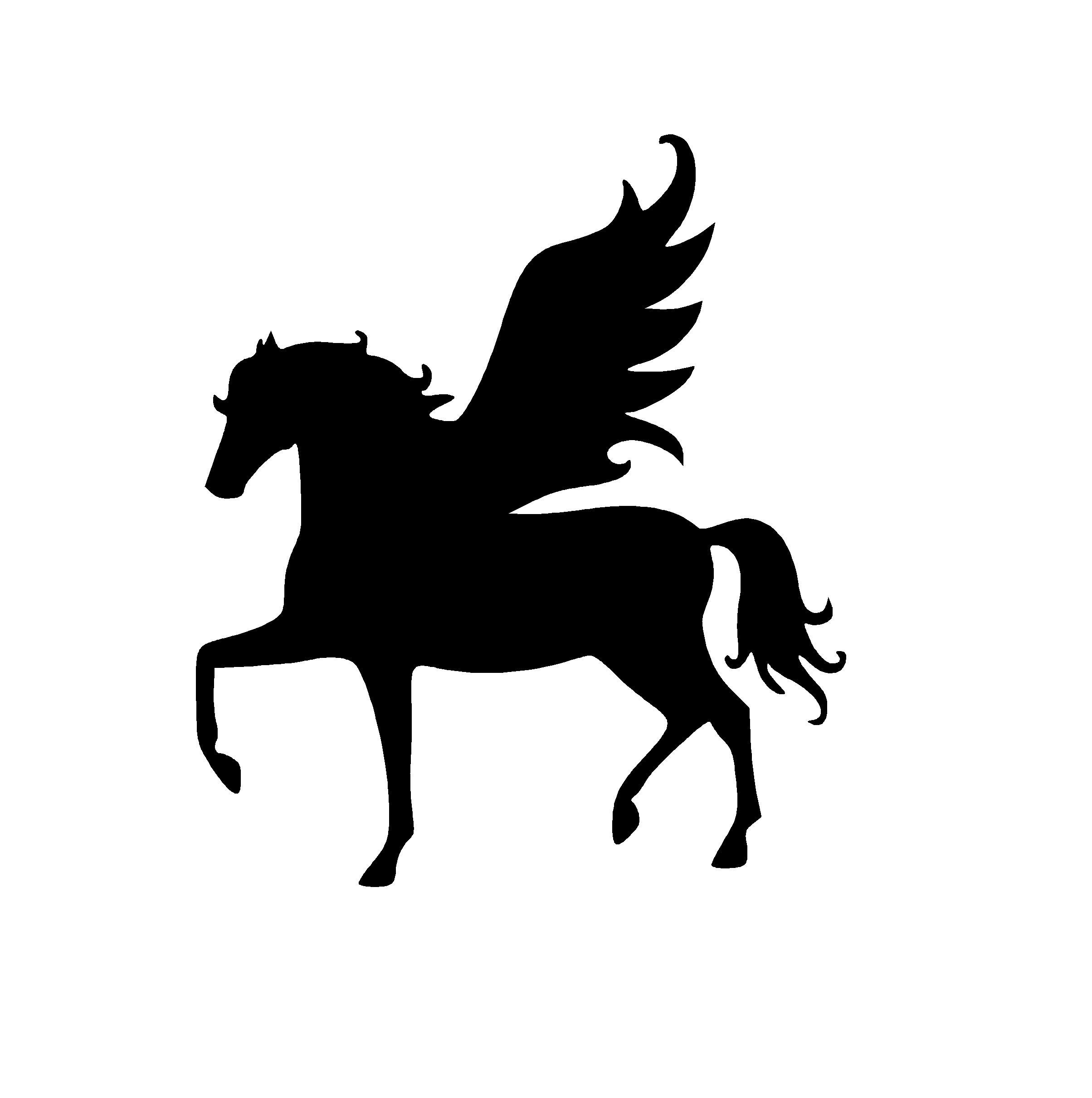 Pegasus Vector Graphic instant digital download SVG file for Etsy