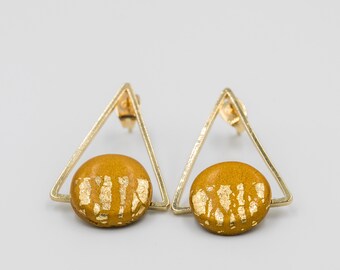 Boucles d'oreilles pyramides