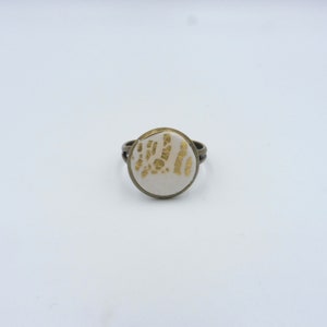 Small adjustable mustard round ring image 4