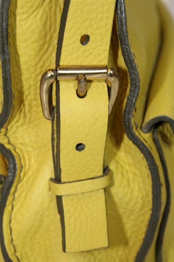 HANDMADE LEATHER HANDBAG: Yellow Leather Bag, Lea… - image 10
