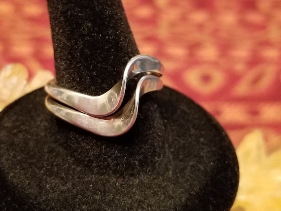 Sterling Silver Ring: Sterling Silver Wave Ring, Sterling Silver Jewelry, Sterling Silver Rings, Genuine Sterling Silver, Silver Clearance