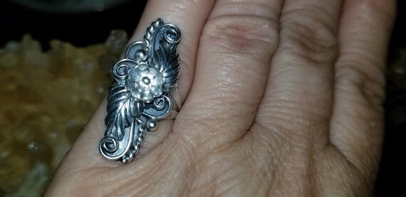 Sterling Silver Ring: Native American Ring, Genui… - image 3