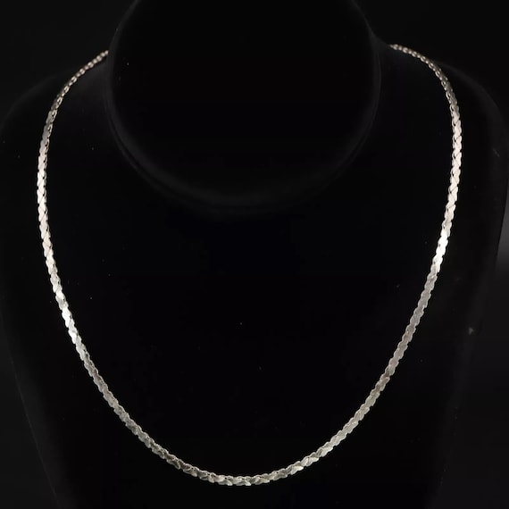 925 Sterling Silver C-Link Chain, 24.50 Inch Chain