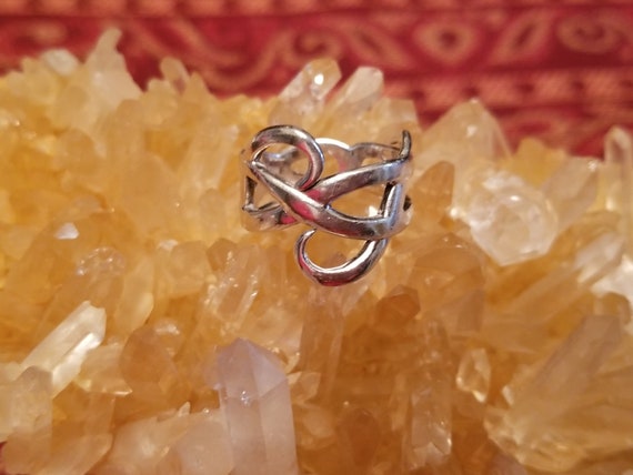 Sterling Silver Ring: Sterling Silver Abstract Ring, Sterling Silver Jewelry, Sterling Silver Rings, Genuine Sterling Silver, Clearance Ring