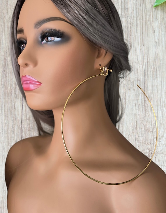 Huge clip on earrings discount