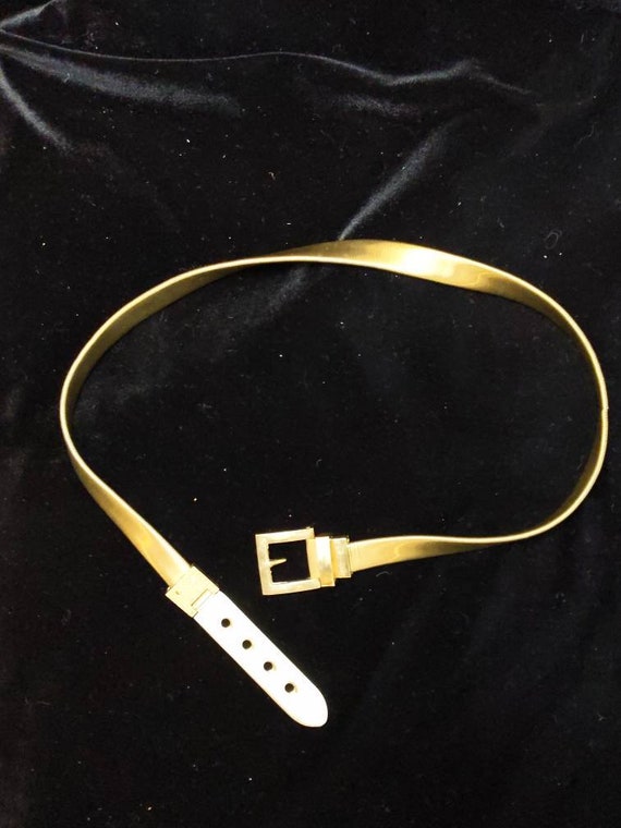 Vintage Golden Metal Slinky Spring belt Slinky belt Gold | Etsy