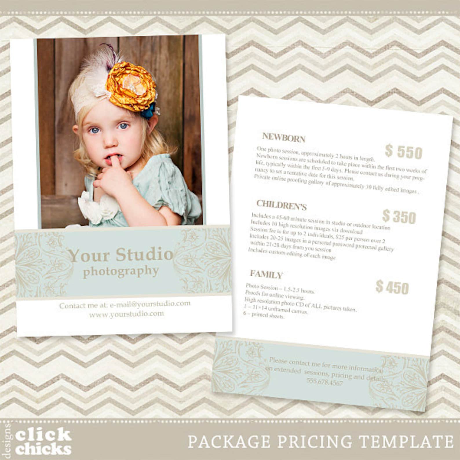Photography Package Pricing List Template Price List Price Etsy