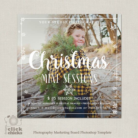 christmas mini session template holiday photography etsy
