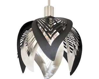 Modern Lamp, ceiling light  IN THE PARK - Black & stainless steel