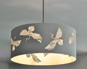 Moderne Lampe, Deckenleuchte WHITE CRANE