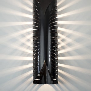 Wall Lamp BLACK RAYS made of steel, black gloss