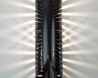 Wall Lamp BLACK RAYS made of steel, black gloss