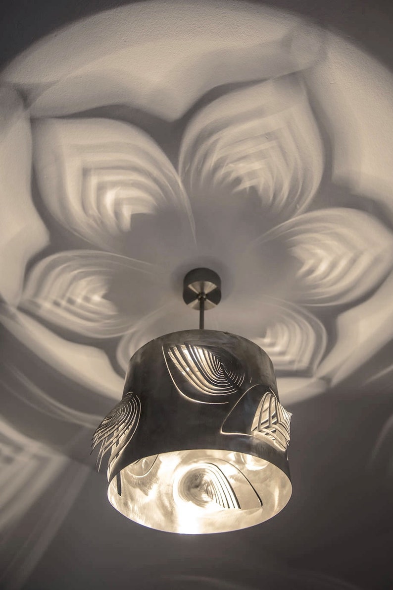 Lamp LEAVES made of stainless steel