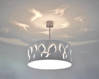 Lampe moderne, plafonnier WHITE BIRDS