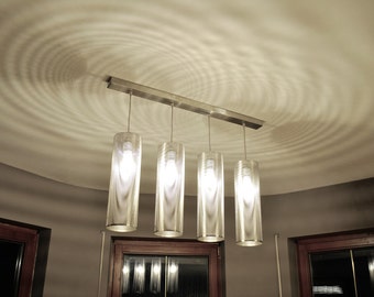 Lámpara moderna, diseño geométrico, luz de techo WINDCHIMES