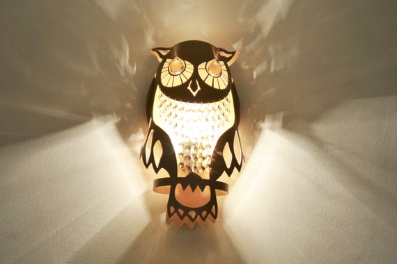 Lamp GOLD OWL wall light made of steel Lamp GOLD OWL wall light made of steel