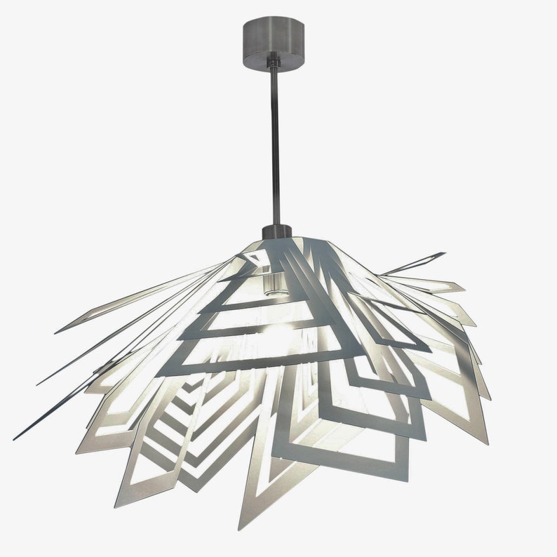 Lampada moderna, design insolito, plafoniera FUJI immagine 1
