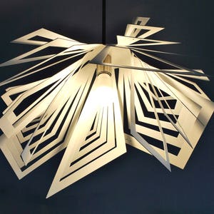 Lampada moderna, design insolito, plafoniera FUJI immagine 5