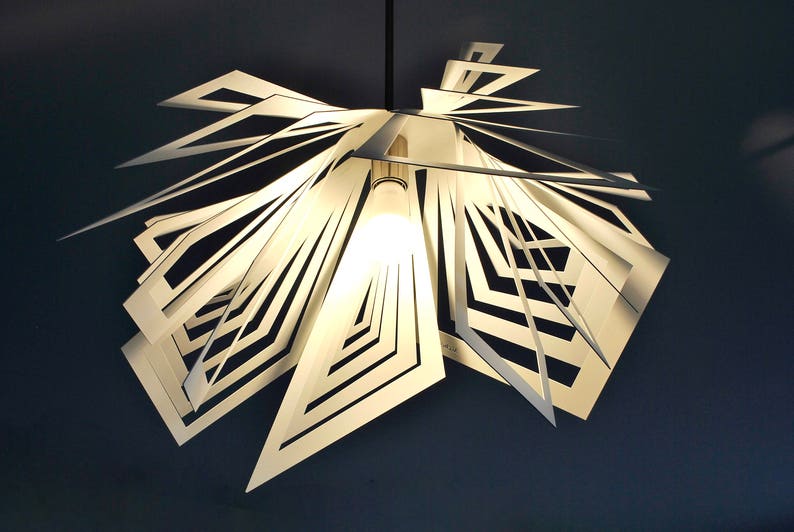 Lampe moderne, design inhabituel, plafonnier FUJI image 5