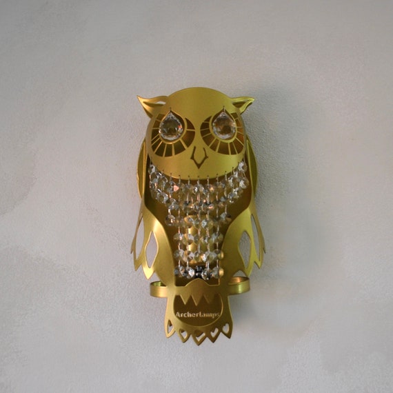 Lamp GOLD OWL wall light made of steel Lamp GOLD OWL wall light made of steel