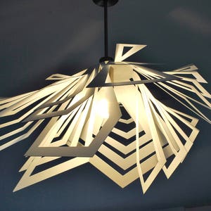 Lampada moderna, design insolito, plafoniera FUJI immagine 4